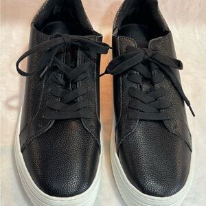 Sleek Black Women's Sneakers